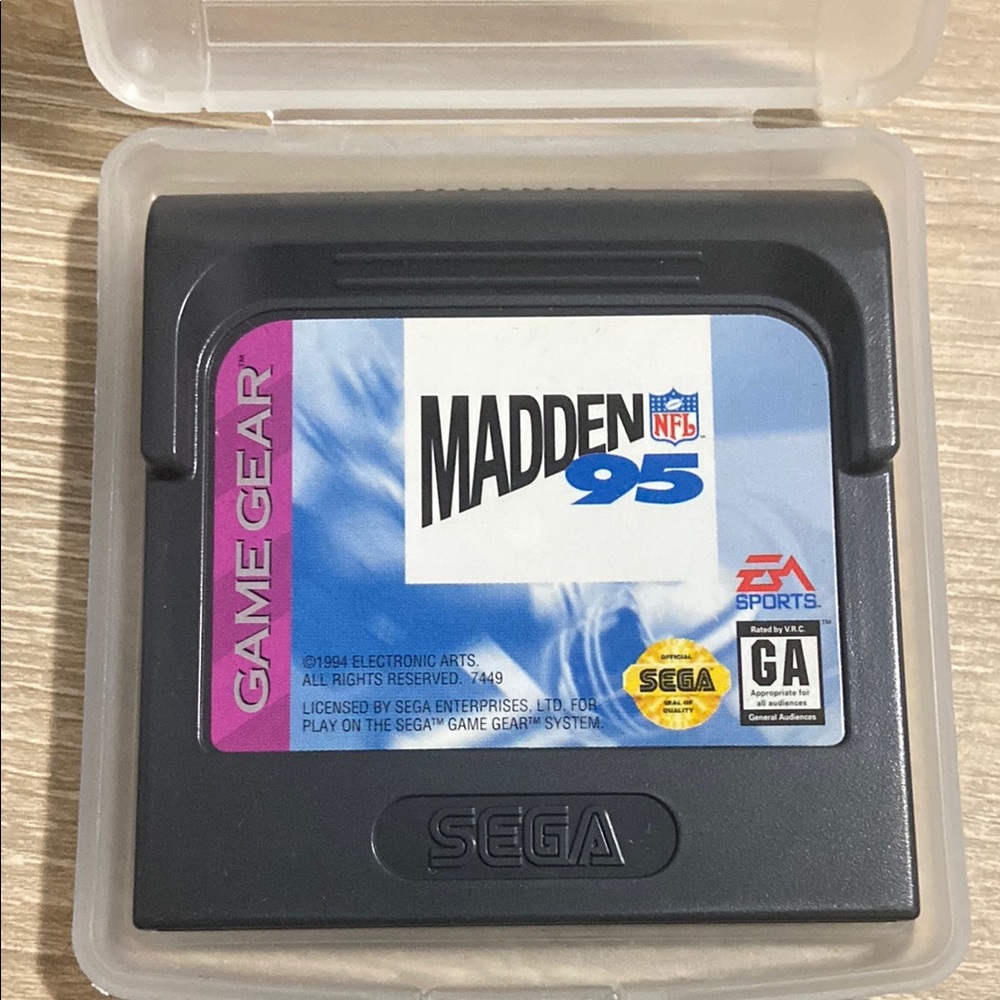 Madden NFL 95 1995 (Sega Game Gear)